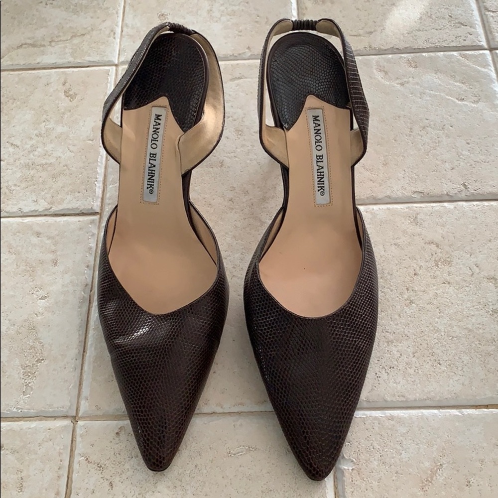 Manolo Blahnik Slingback Heels (2 Inches)